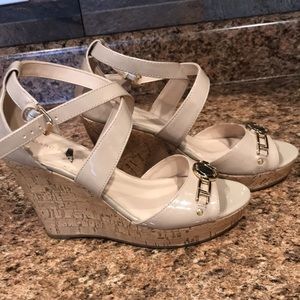 Marc Fisher Women Patent Sandals Espadrilles | 8.5